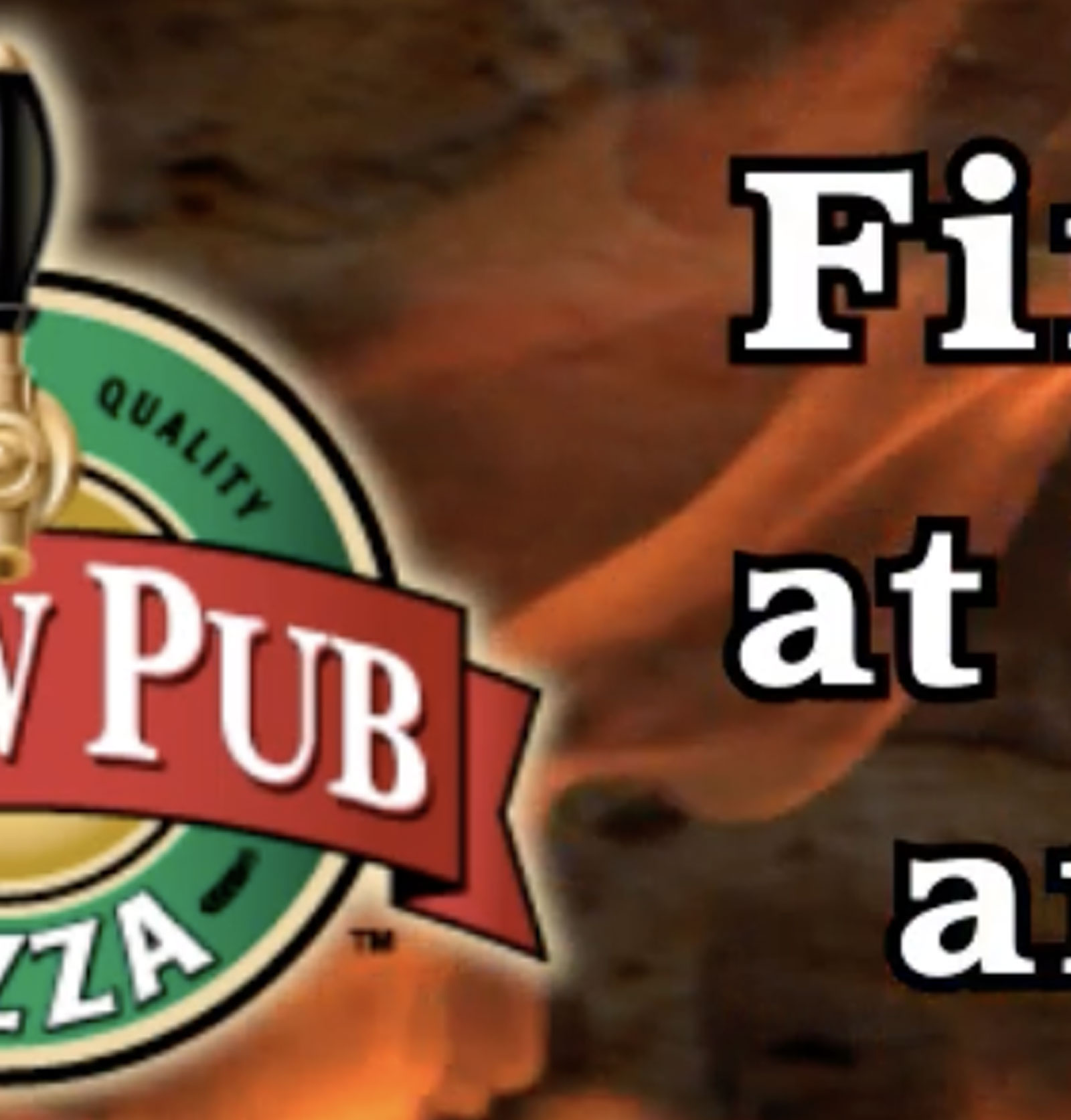 Brew Pub frozen pizza arena menuboard video