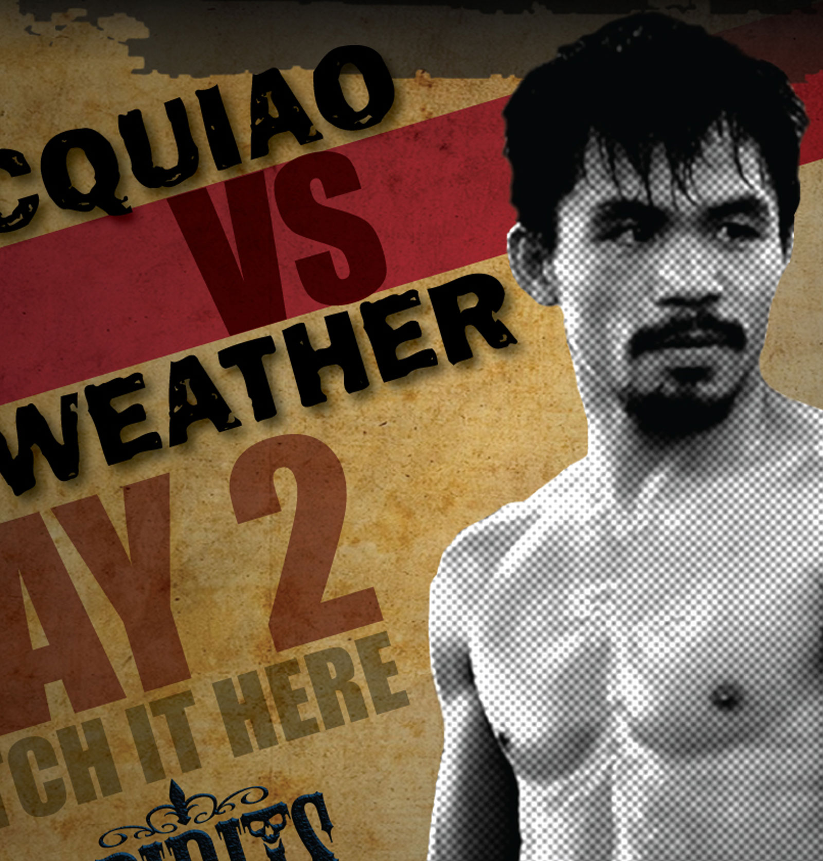 Spirits on Bourbon fight night digital signage