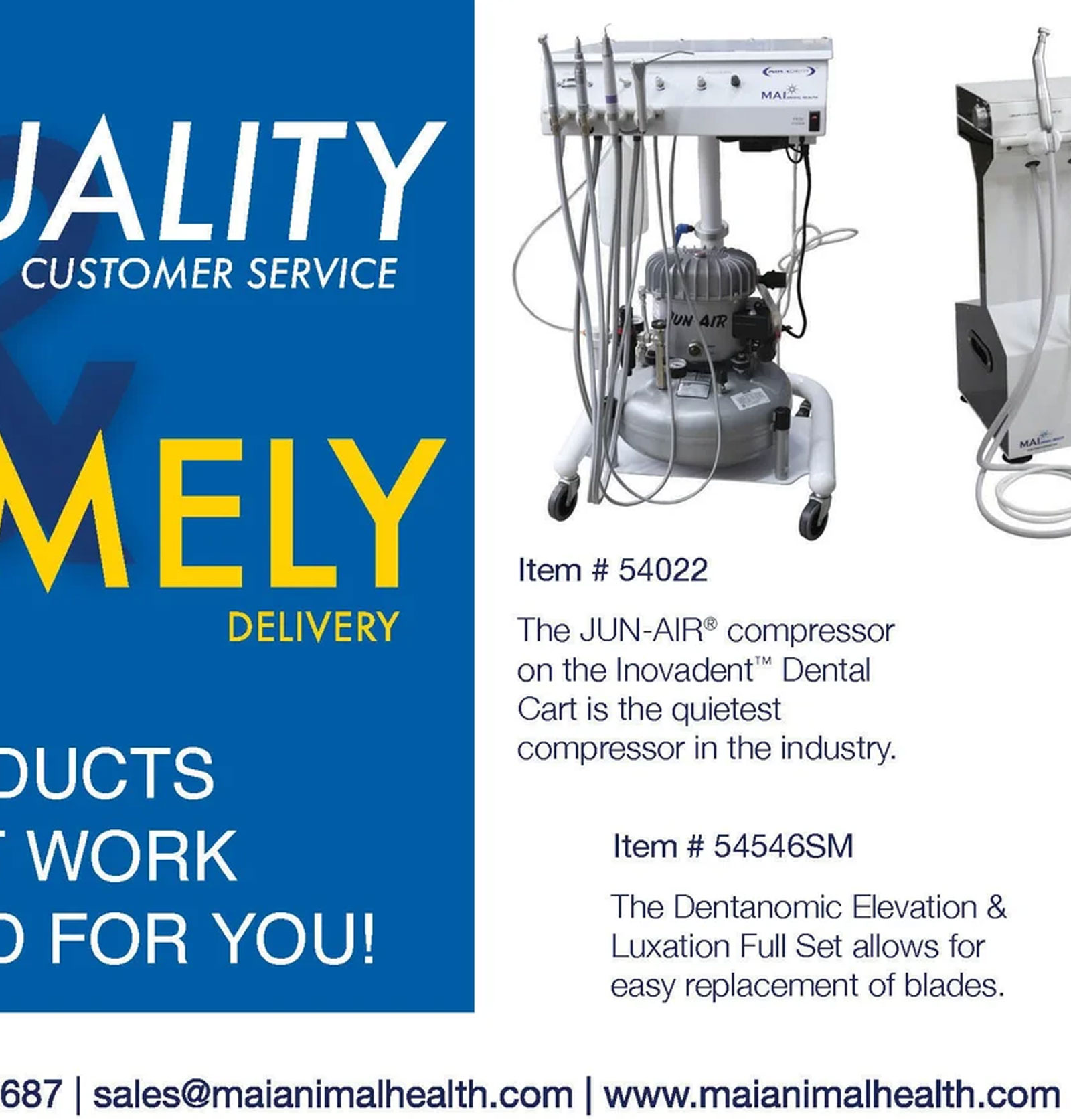 MAI Animal Health dental products advertisement